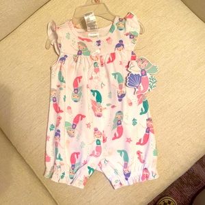 🧜🏽‍♀️ NWT 3-6 months Mermaid Romper